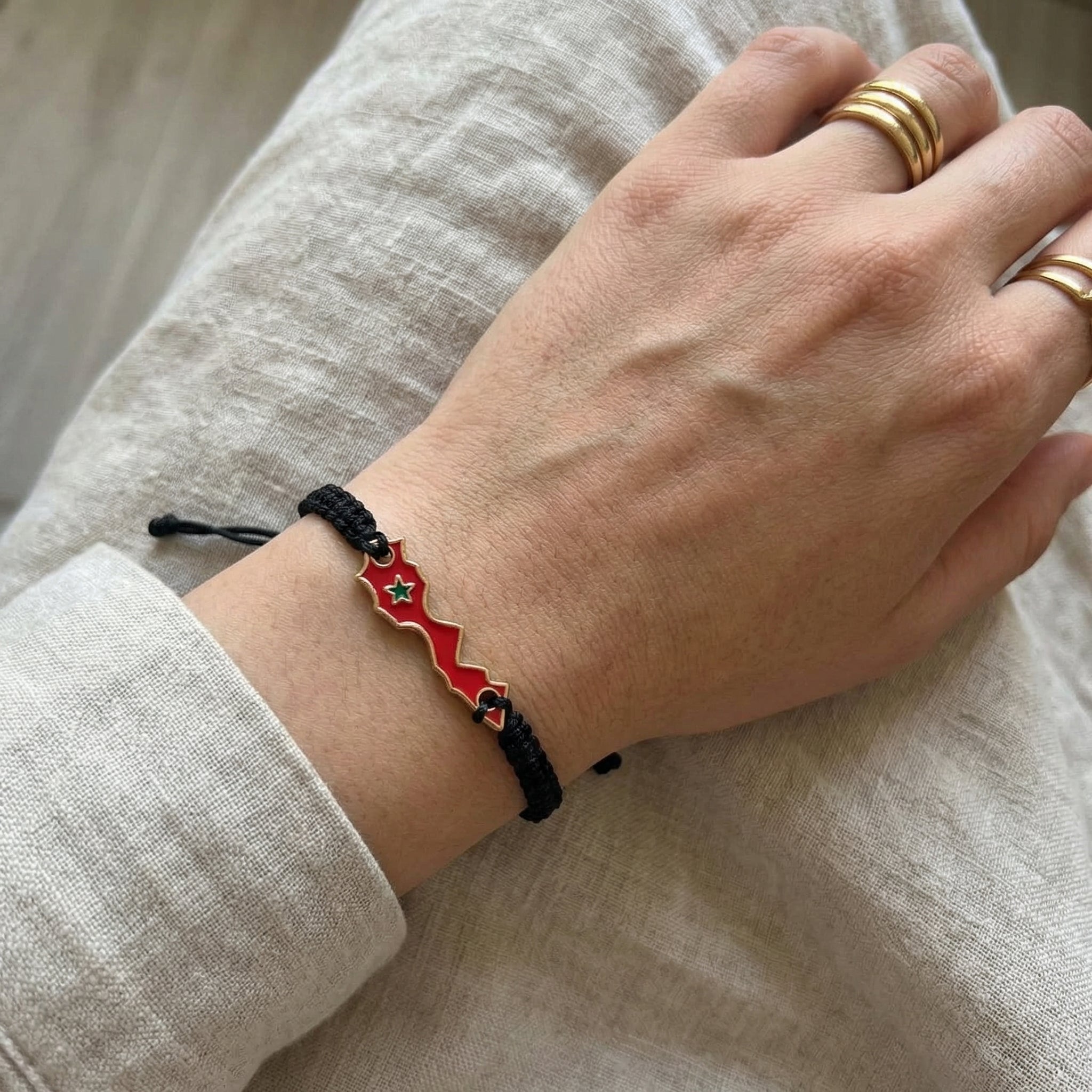Morocco Map Bracelet