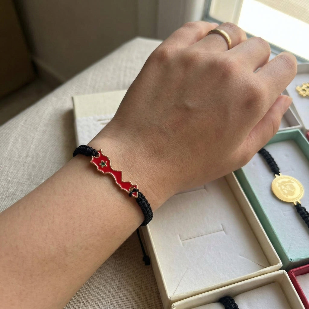 Morocco Map Bracelet
