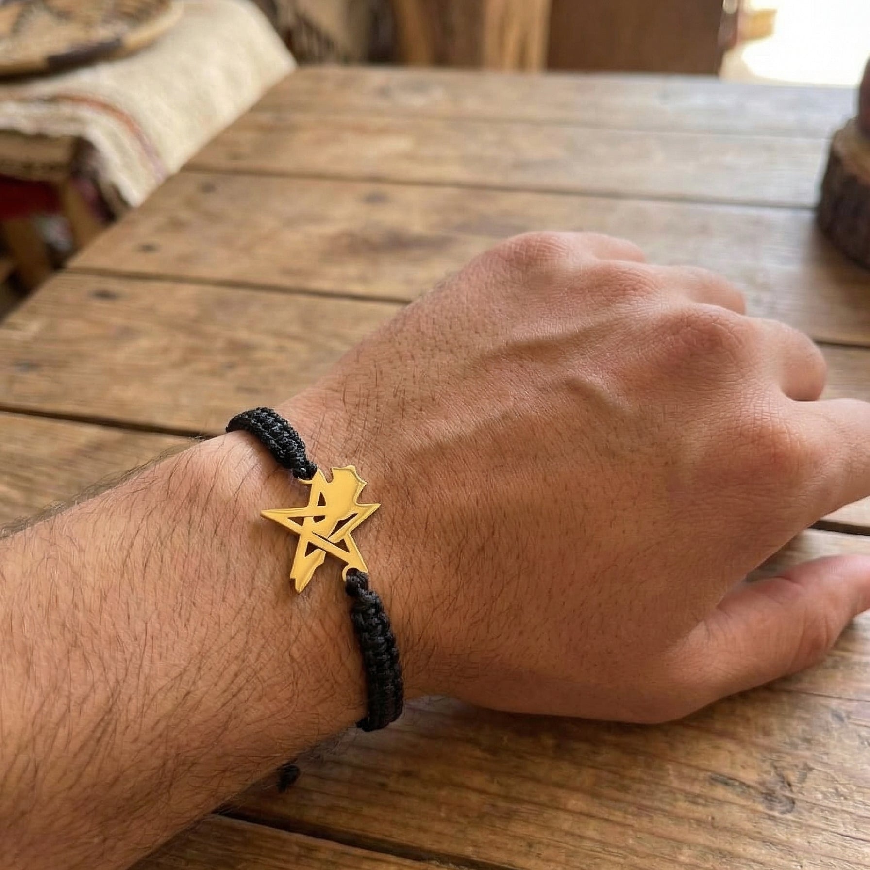 Bracelet with Star and Morocco Map