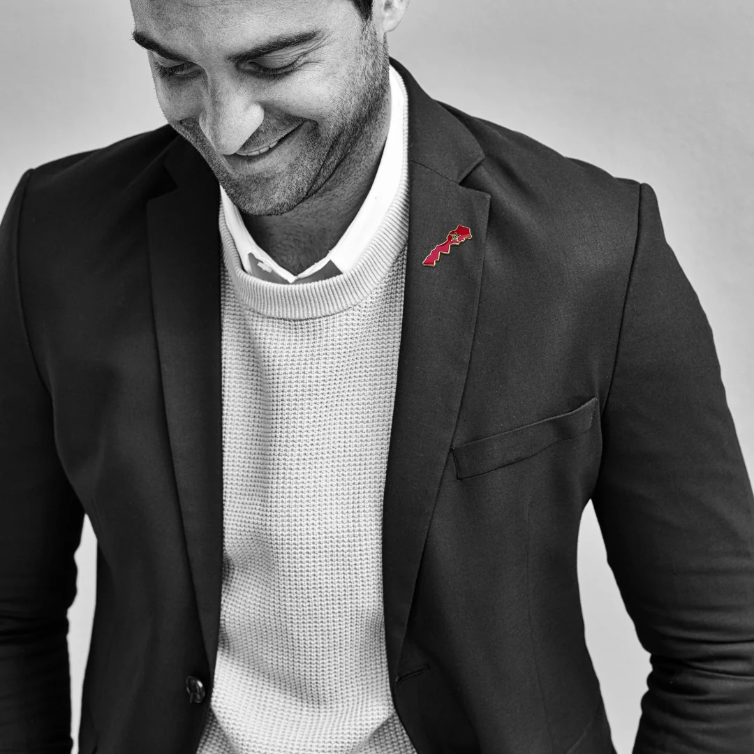 Map of Morocco Brooch – Premium Moroccan Pin