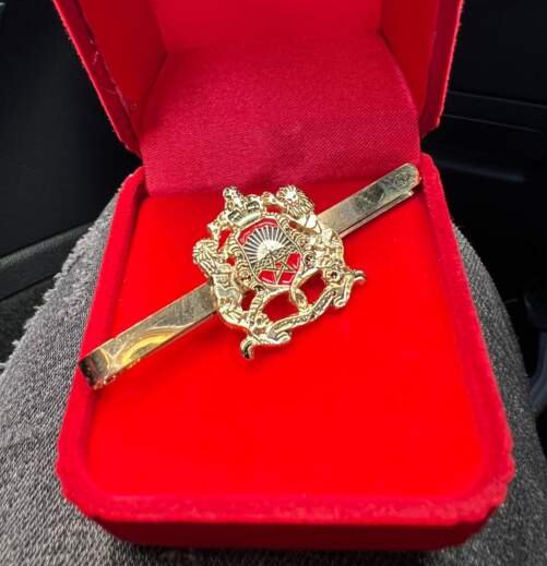 Royal Moroccan Tie Clip – Luxury Gold Finish