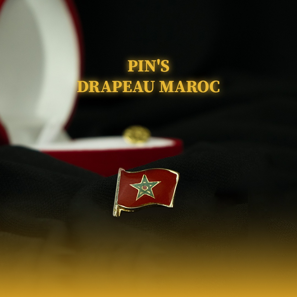 Premium Moroccan Flag Pin Badges