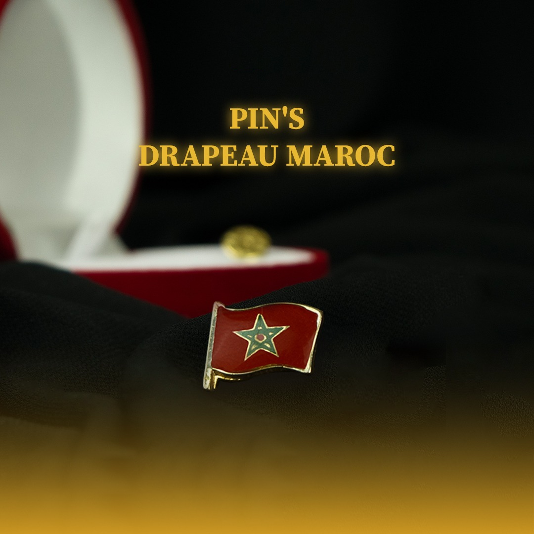 Premium Moroccan Flag Pin Badges